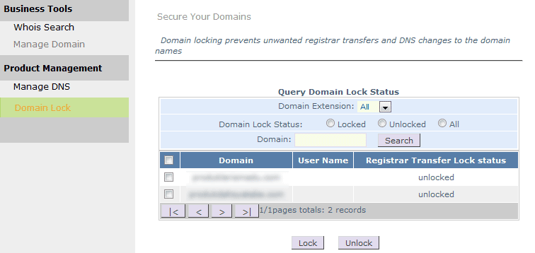 lock domain
